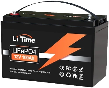 foto van een lfp accu 12 volt 100 ah (li time)