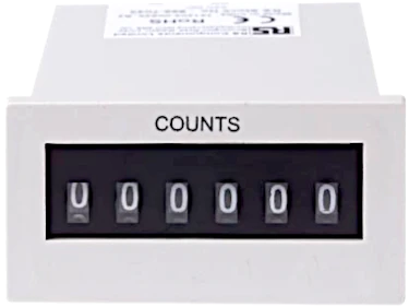 foto van een mechanische teller (coutner)