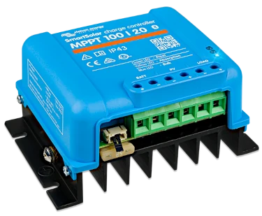 foto van de koelribben van een victron mppt