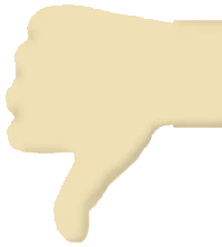 een hand in de vorm van een vuist met de duim naar beneden als teken: slecht