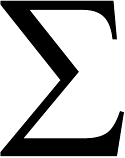 foto van een sigma teken