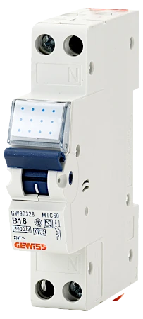 foto van een installatieautomaat (zekering) zoals deze in een groepenkast zit (gewiss gw90328)