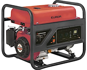 benzine open frame aggregaat van eurom model mm3500