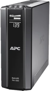noodstroom met een ups, model apc backup pro 1500va