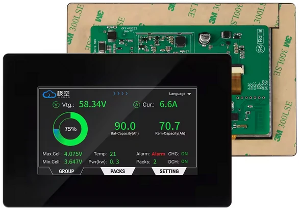 foto van een jk 4,3 inch display alleen geschikt voor hardware versie 19