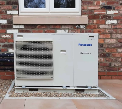buitenunit van een all-electric warmtepomp