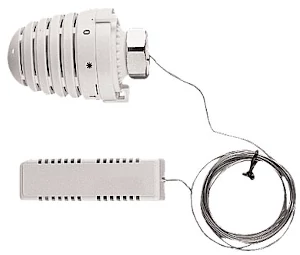 thermostaatknop met ruimtesensor die op de muur gemonteerd kan worden