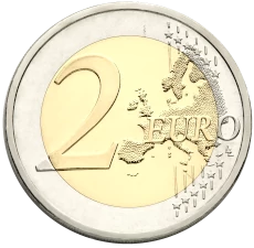 twee euro muntstuk