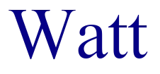afgebeeld is de tekst: Watt