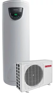 een split warmtepompboiler